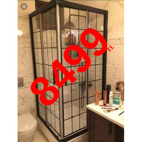 90 x 90 Kare Temper Cam 5 mm Siyah karolaj